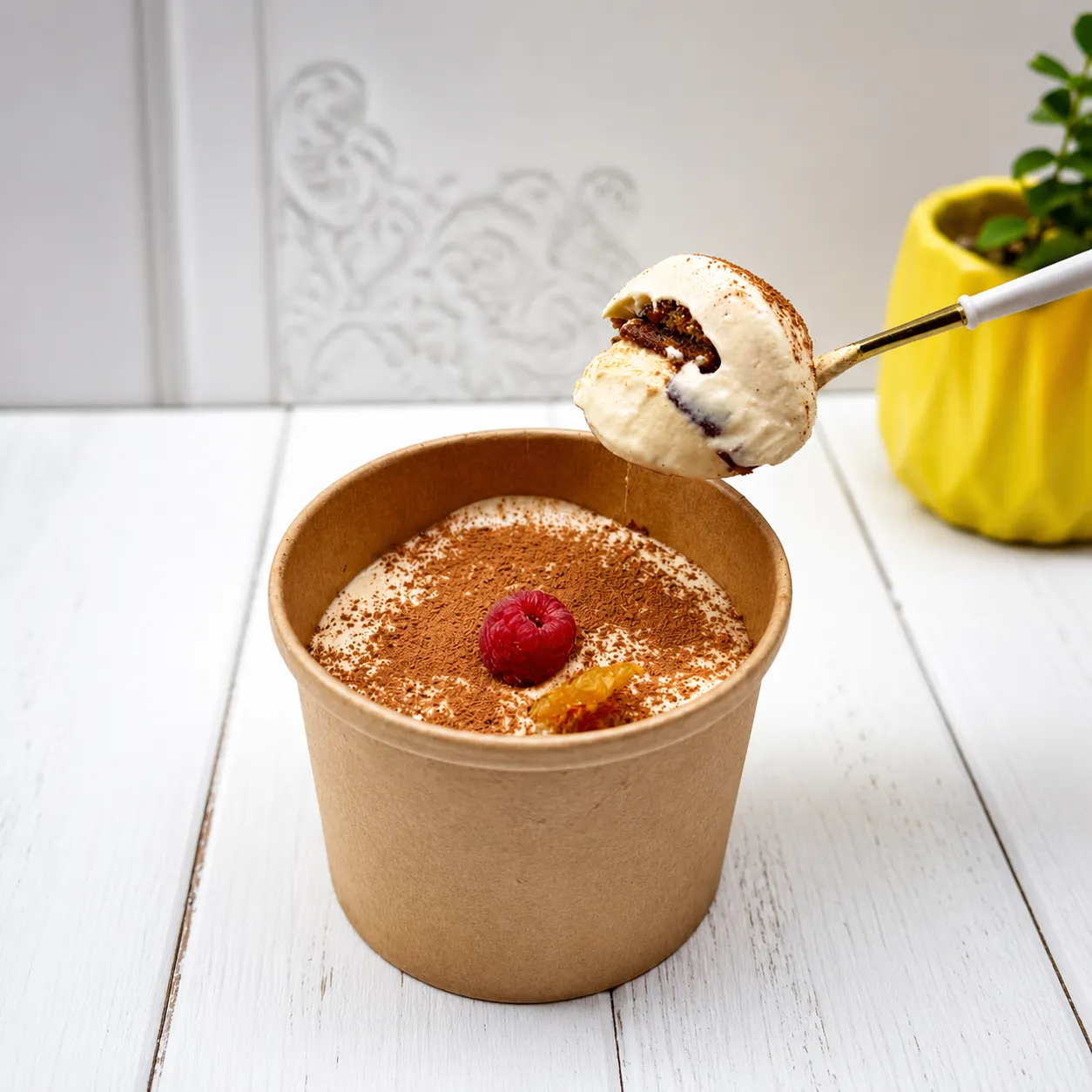 Tiramisú cero azúcar · disponible en Sumaq Miski Cusco, Cusco