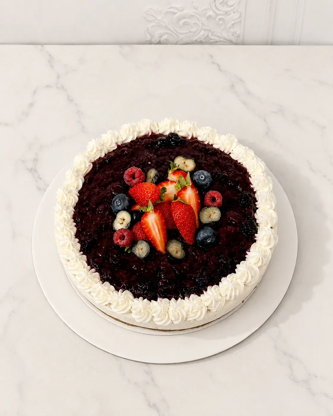 Cheesecake de Frutos Rojos · Sin gluten · disponible en Sumaq Miski Cusco, Cusco